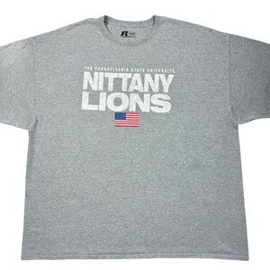Penn State Nittany Lions American Flag Logo Patriotic USA Men’s t-shirt 3XL